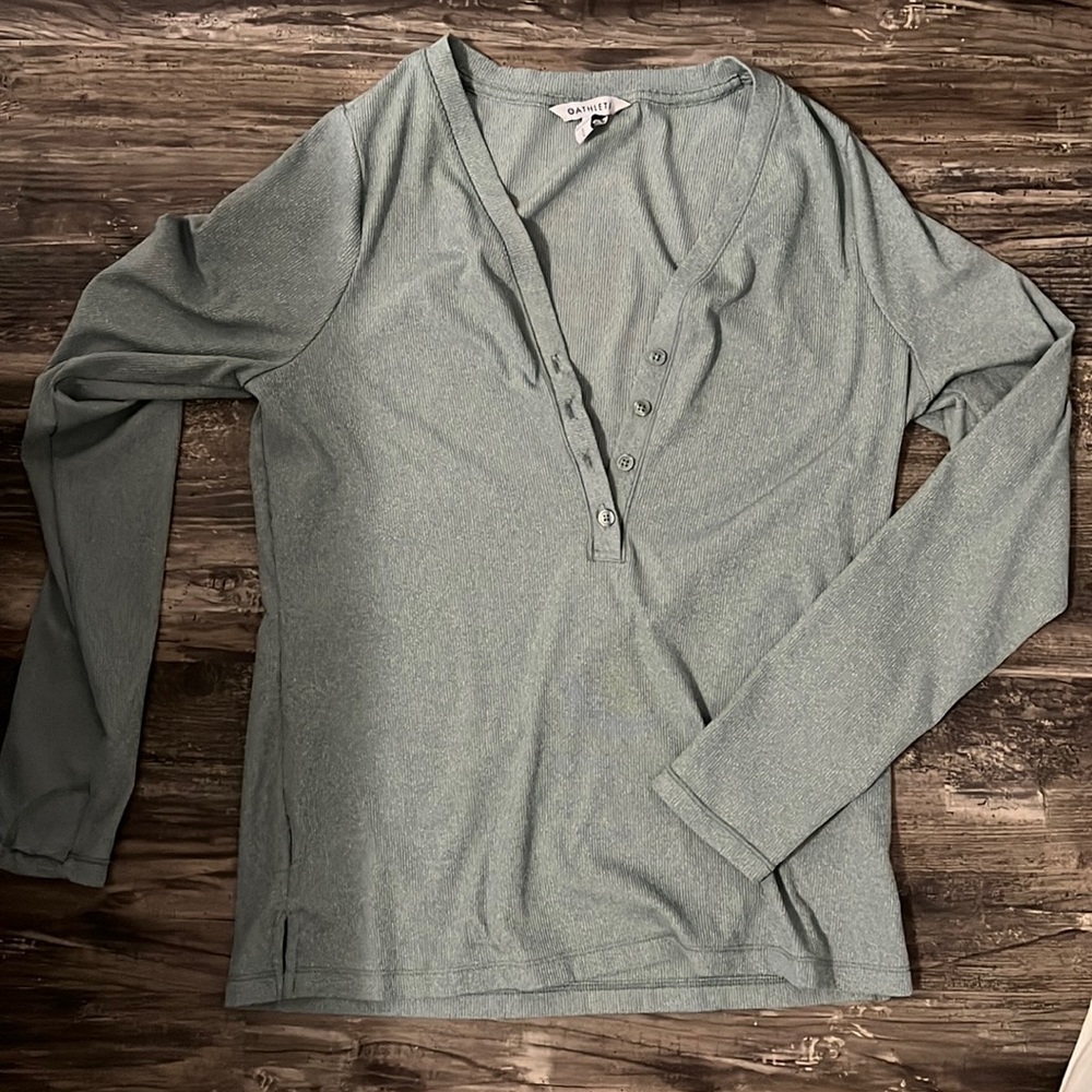 Athleta Henley style top.